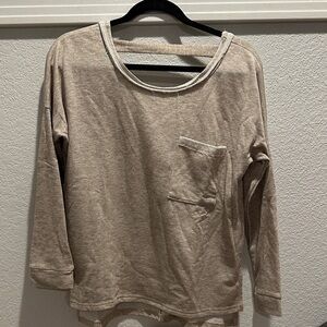 She + Sky Tan Sweatshirt with Pocket
